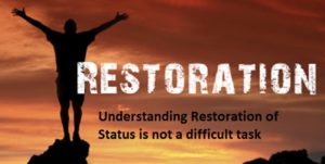 Restoration Status